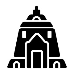 Wat maha icon in filled style 