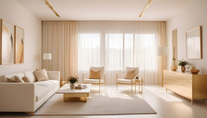 Fototapeta premium Photo interior modern design room 3d illustration