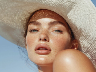 portrait of a woman in a hat