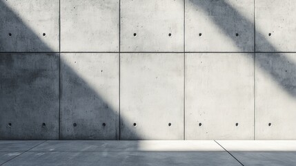Concrete Wall with Sunlight