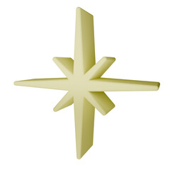 Strar 3D llustration Sparkle