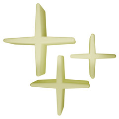 Strar 3D llustration Sparkle