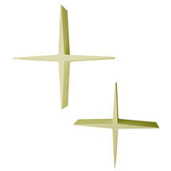 Strar 3D llustration Sparkle