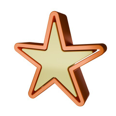 Strar 3D llustration Sparkle