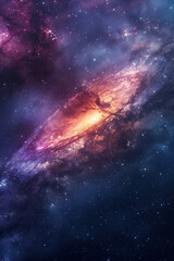 Fototapeta premium Planets, stars and galaxies in outer space showing the beauty of space exploration ,Star field in space a nebulae and a gas congestion