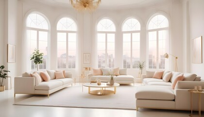 Photo interior modern design room 3d illustration