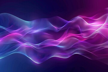 Fototapeta premium Music sound abstract waves banner background ,generative ai