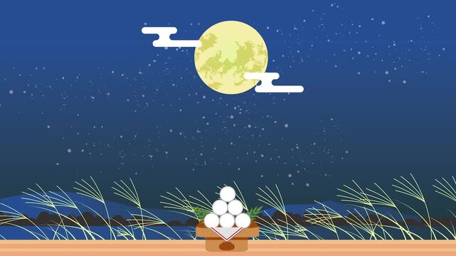 秋のお月見素材
