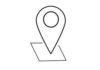 Pin icon . Location icon. Map pin. Destination vector icon