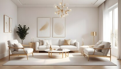 Photo interior modern design room 3d illustration
