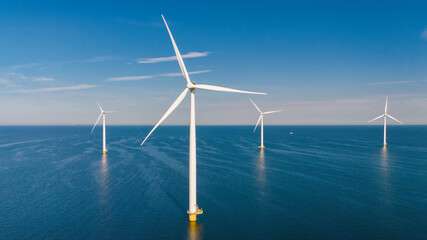 Offshore wind turbines in the Netherlands mark progress in the sustainable energy transition