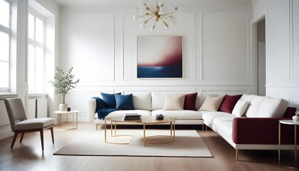 Photo interior modern design room 3d illustration
