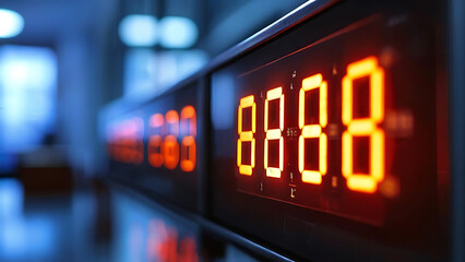LED digital clock counting
