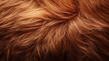 Fototapeta premium Close-up view of soft, fluffy orange hair texture, showcasing natural patterns and color variations in vibrant lighting.