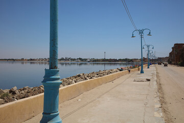 Qarun Lake, Village, Shore, Buildings