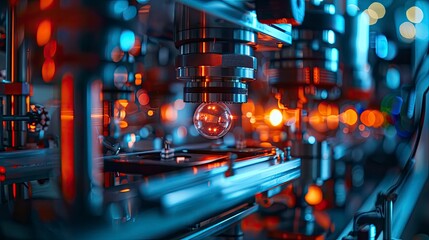 A quantum computing lab integrated with AI-driven diagnostic tools, highlighting the synergy between artificial intelligence and quantum technology.