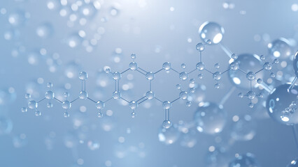 acebutolol molecular structure 3d, beta blocker, structural chemical formula view from a microscope