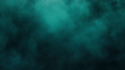 Dark teal abstract background with cloudy grungy smoky design