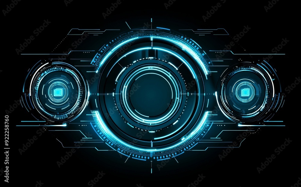Poster abstract background of computer networking and digital technology