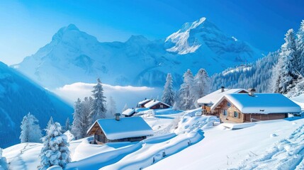 Snowy Mountain Village