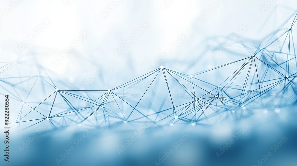 Poster dark and grainy abstract background with dots and connect lines for cyber technology and network con