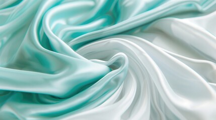 Obraz premium Abstract background with cool turquoise and white