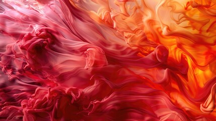 Abstract background with intense red and orange