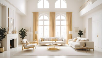 Photo interior modern design room 3d illustration