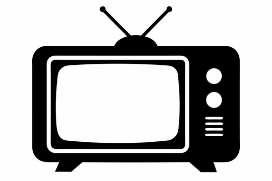 recommend clip art: television silhouette vector, tv icon symbol 