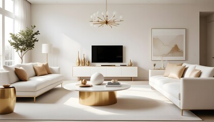 Photo interior modern design room 3d illustration