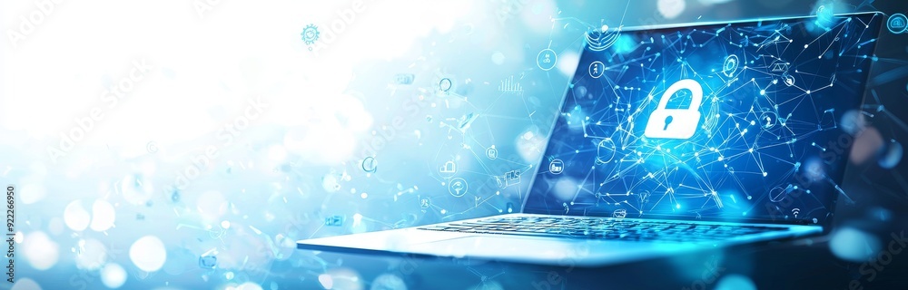 Poster biometrics and cyber security protect business transactions from online digital cyber attacks by loc