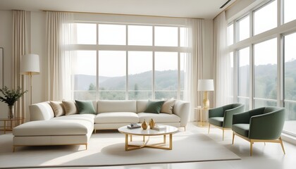 Fototapeta premium Photo interior modern design room 3d illustration