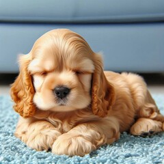 Schlafender Cocker Spaniel