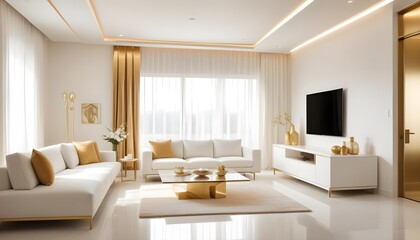 Photo interior modern design room 3d illustration