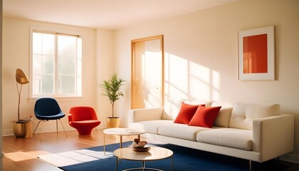 Photo interior modern design room 3d illustration