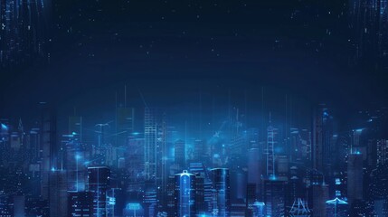 Digital Cityscape - A Futuristic Vision of an Urban Landscape