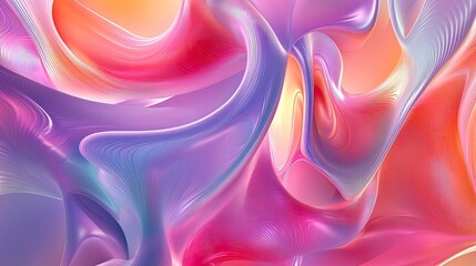 Obraz premium Captivating 3D colorful background with smooth gradients and intricate forms, perfect for modern digital designs
