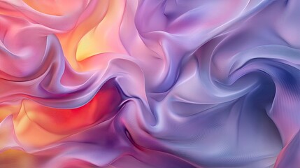 Obraz premium Elegant 3D colorful background featuring soft, flowing patterns and vibrant colors, ideal for artistic visuals