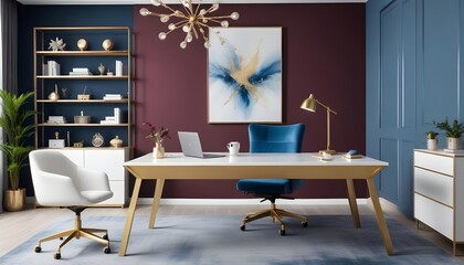 Photo interior modern design room 3d illustration