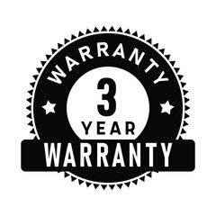 Fototapeta premium 3 Year Warranty | Warranty | Icon | Vector