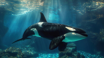 Obraz premium beautiful underwater background