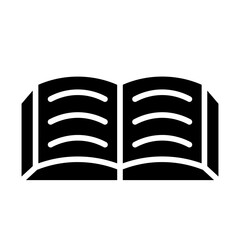 open book glyph icon