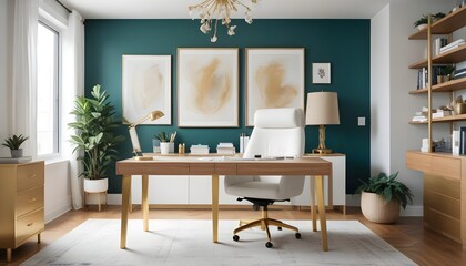 Fototapeta premium Photo interior modern design room 3d illustration