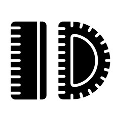 ruler glyph icon