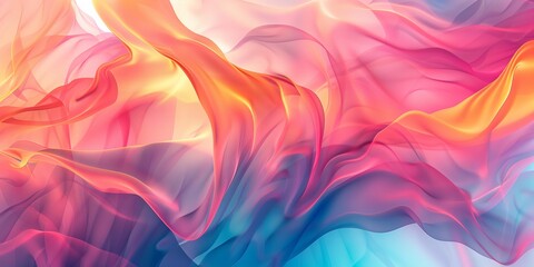 Obraz premium Abstract background bright abstract patterns in pink, blue, and orange tones, soft gradients.