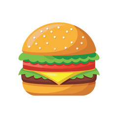 hamburger isolated vector template illustration