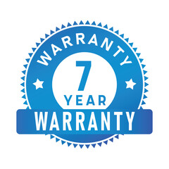 7 Year Warranty | Warranty | Icon | Vector