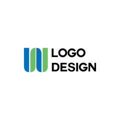 colorful business company simple logo design