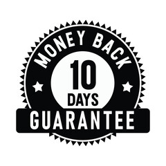 Fototapeta premium 10 Days Money Back Guarantee | Money Back | Icon | Vector