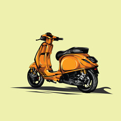 vector  design of scooter